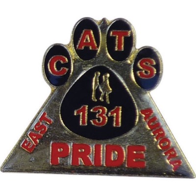 Image of Stamped Iron Soft Enamel Metal Badge (30mm)