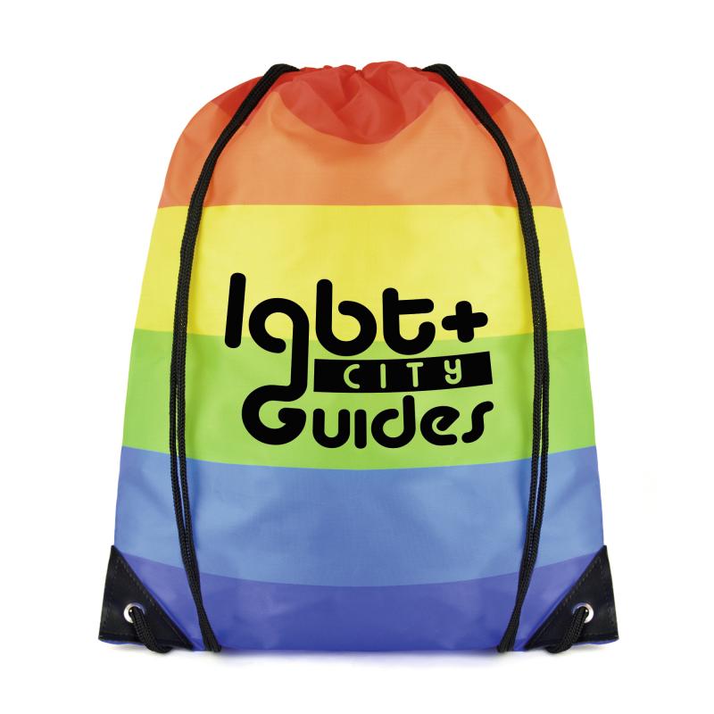 Image of Rainbow Drawstring Bag