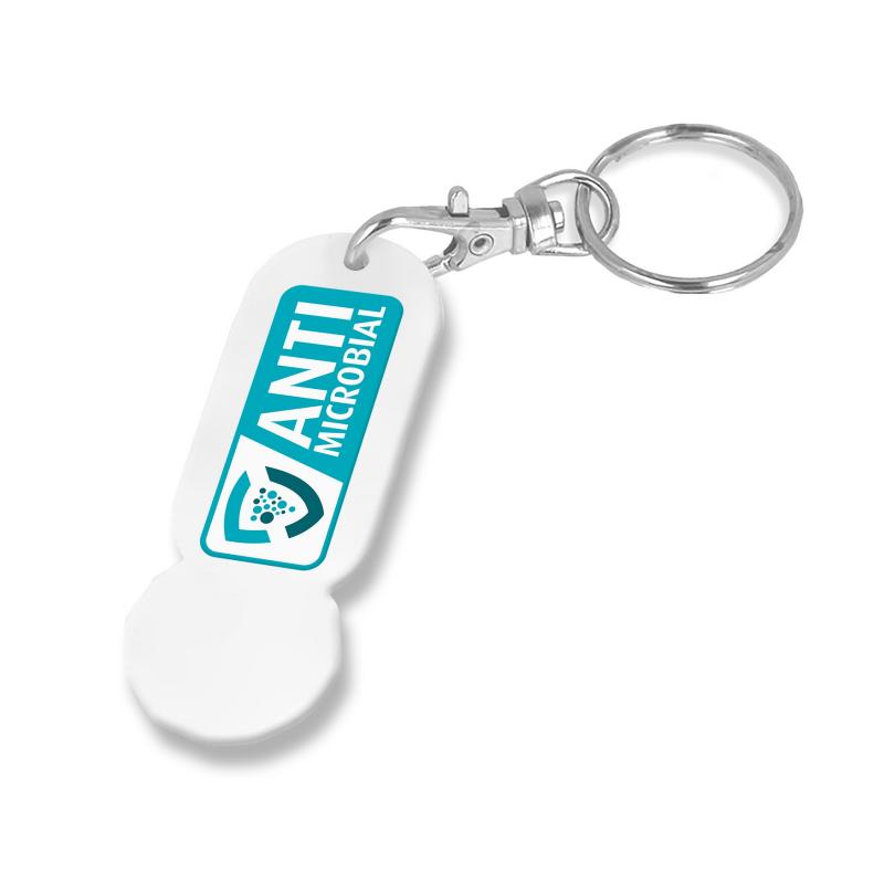 Image of Anti Microbial Trolley Stick Oblong Keyring