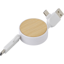 Image of Bamboo Extendable Charging Cable